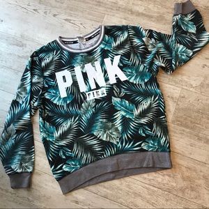 VS PINK Tropical Crewneck